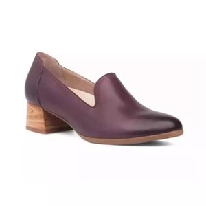 Dansko Preston Loafers Sz 39 (8.5-9) Shoes Purple Wine Heels Leather Slip On